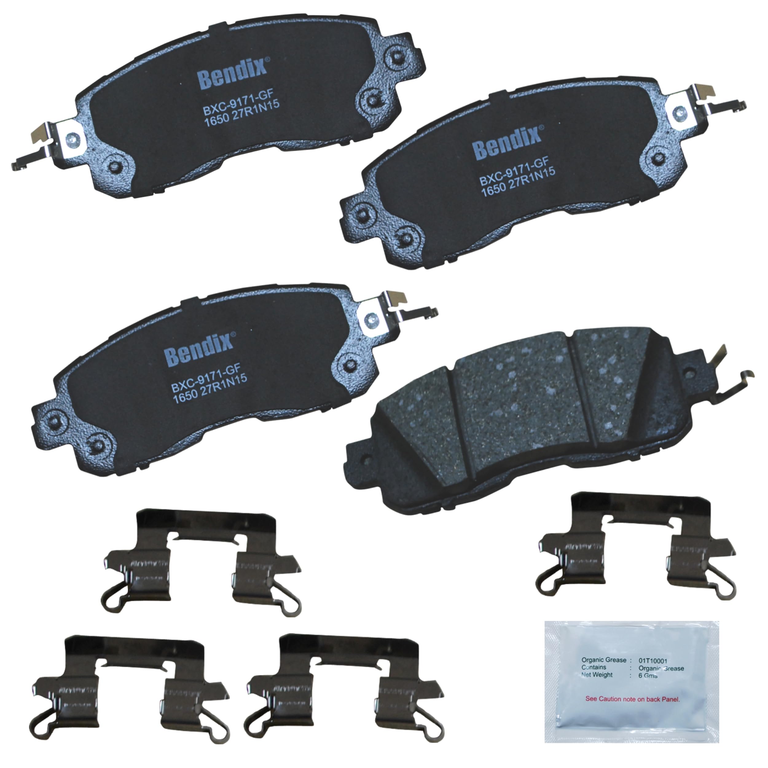 Bendix front packaging showing product and fitment benefits