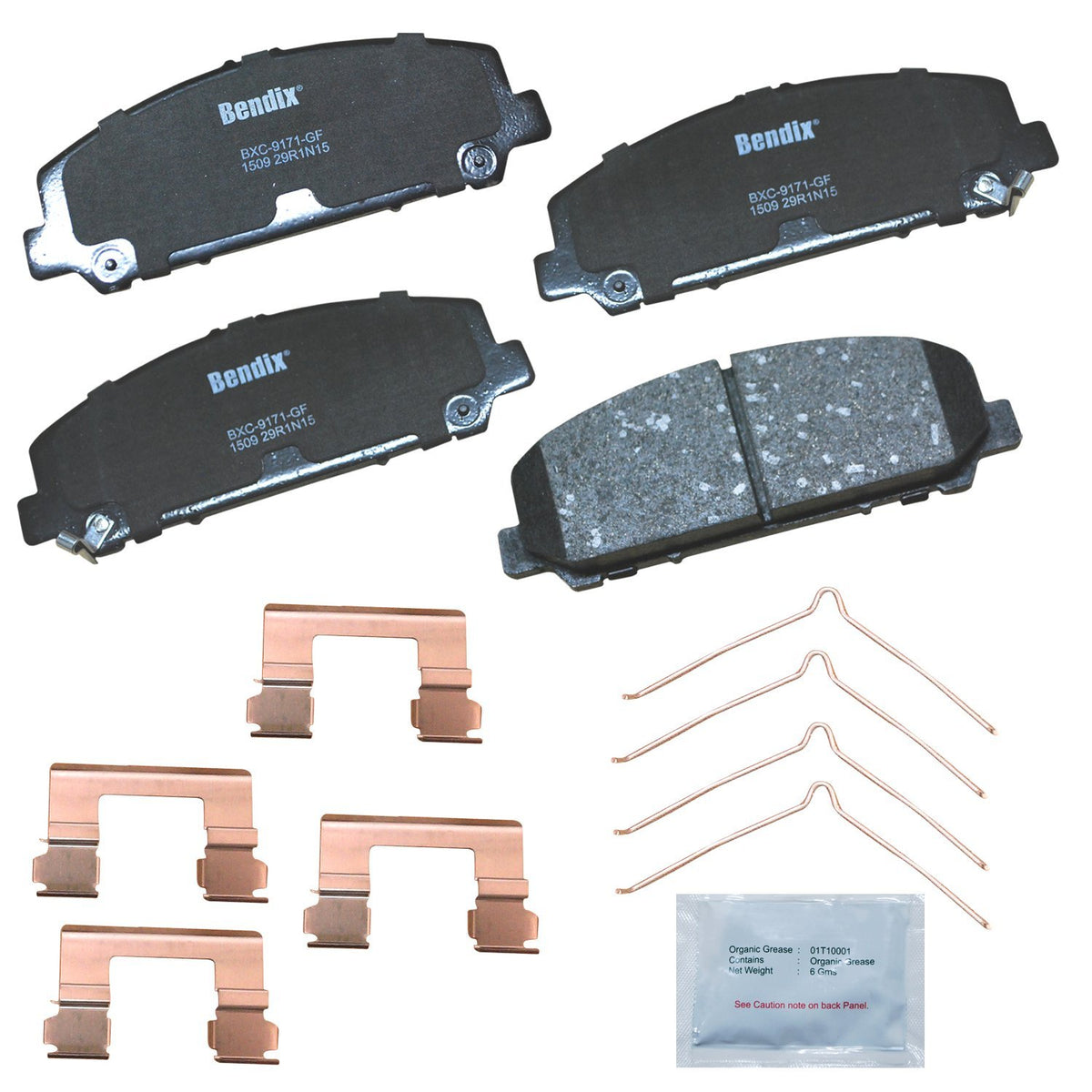 Bendix Priority1 front packaging showing product and fitment for peace of mind