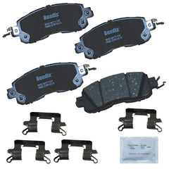 Bendix front packaging showing product and fitment benefits