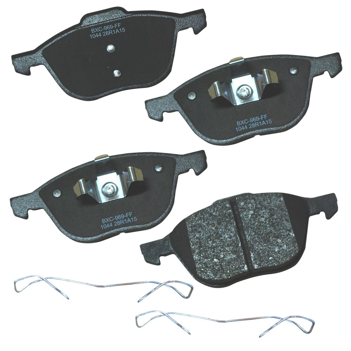 Bendix front packaging showing SBC1044 pads and fitment details for easy identification and confidence