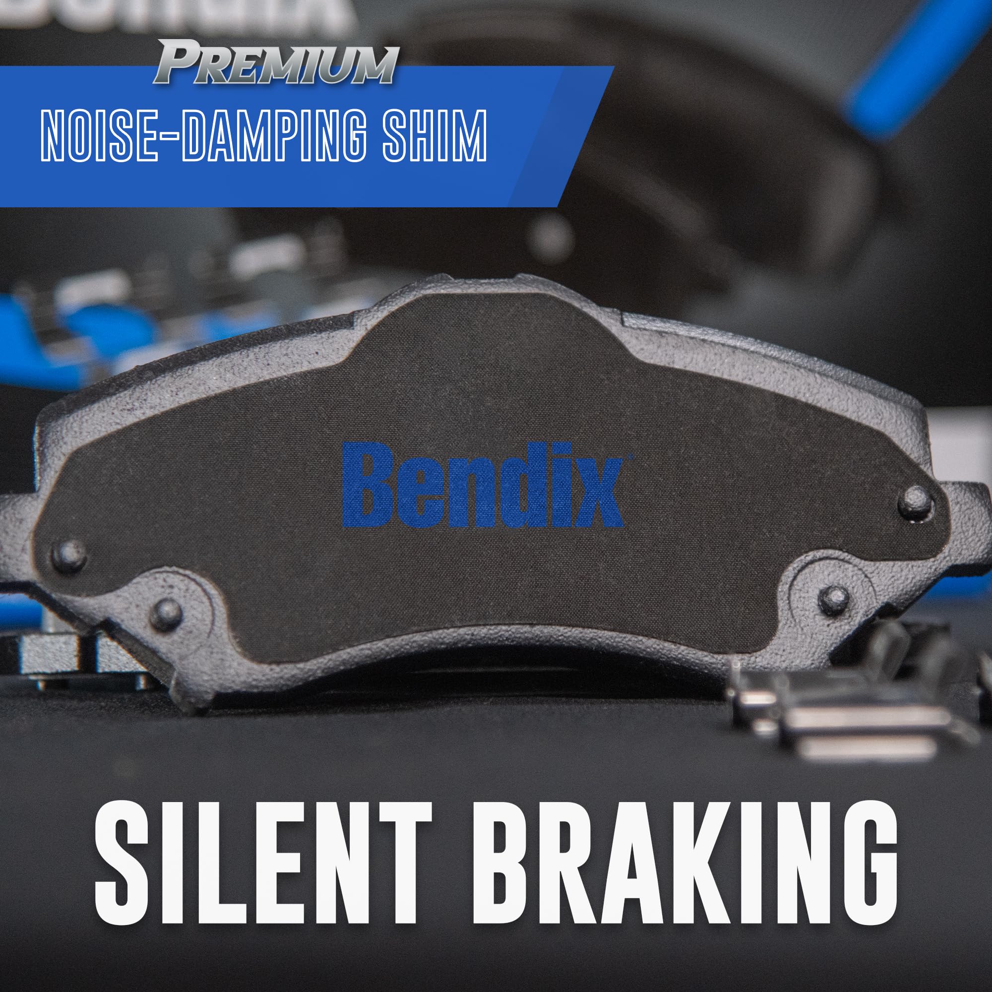 Bendix pads beside rotor for scale and proper fit verification benefit