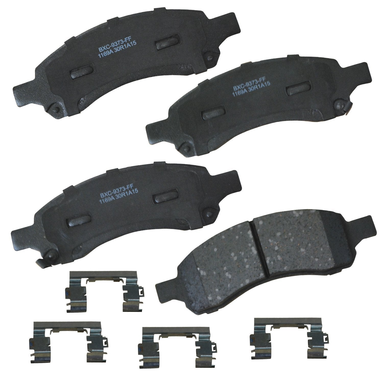 Bendix front pads front view showing fit and ready-to-install benefit
