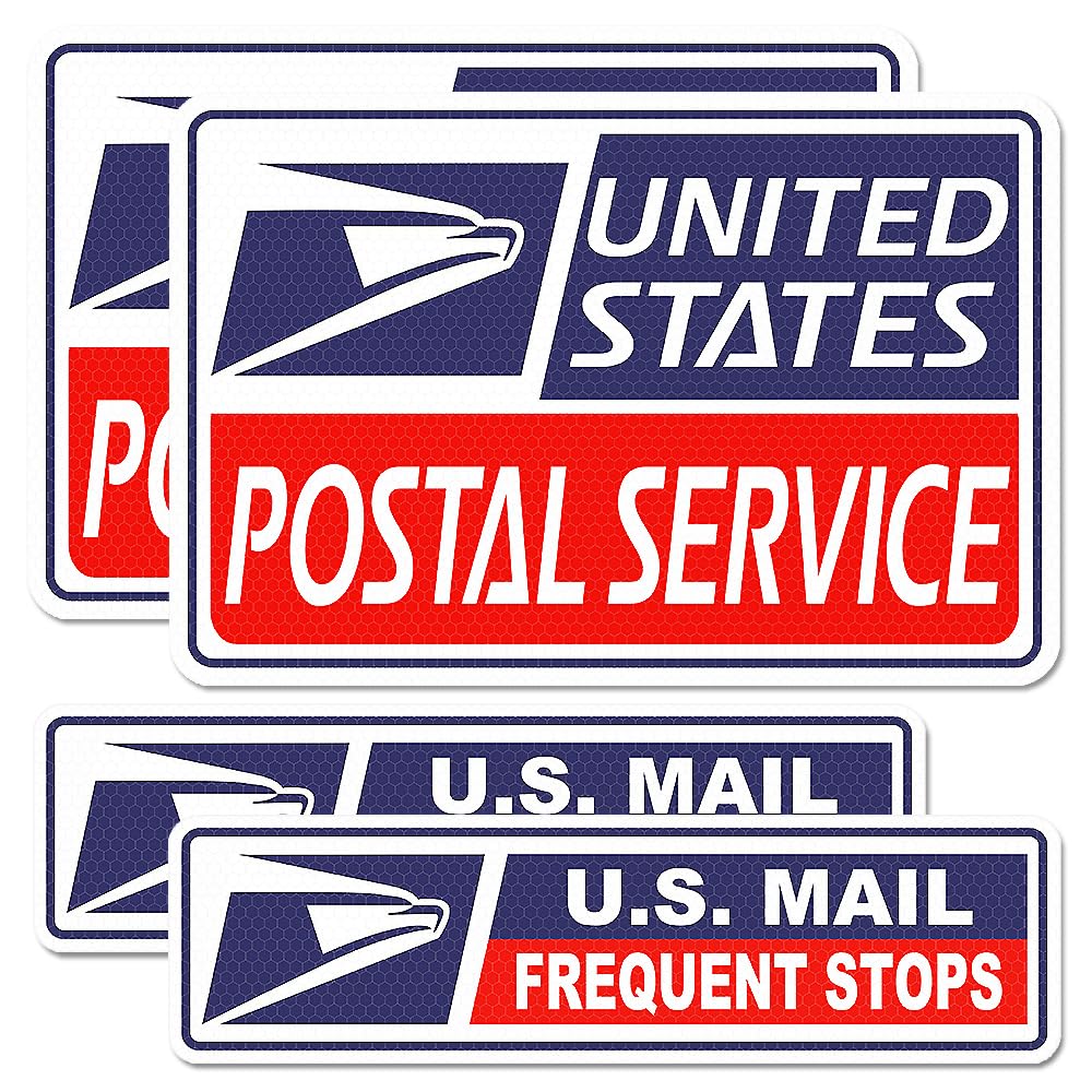 BENEKIY front view of all four magnetic signs showing clear postal ID