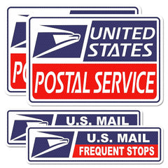 BENEKIY front view of all four magnetic signs showing clear postal ID