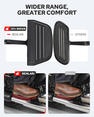 Benlari closeup of thick rubber pad highlighting anti-slip grip and comfort