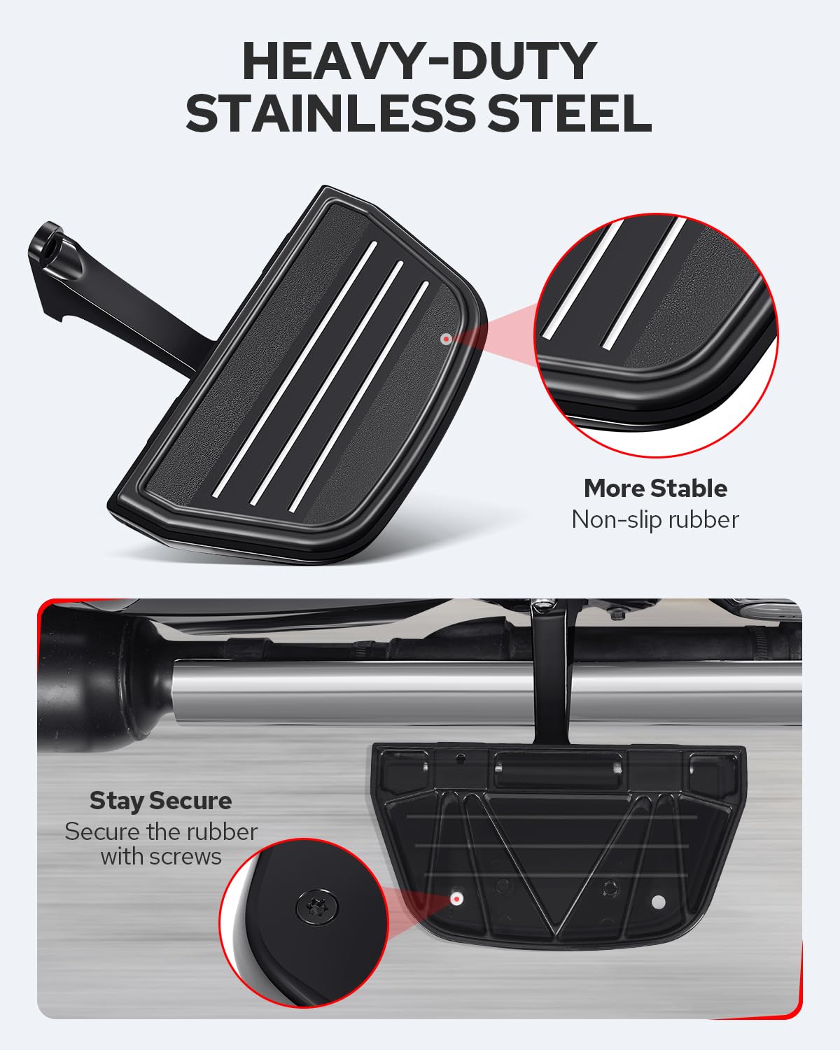 Benlari mounting bracket detail showing A3 steel strength and corrosion resistance