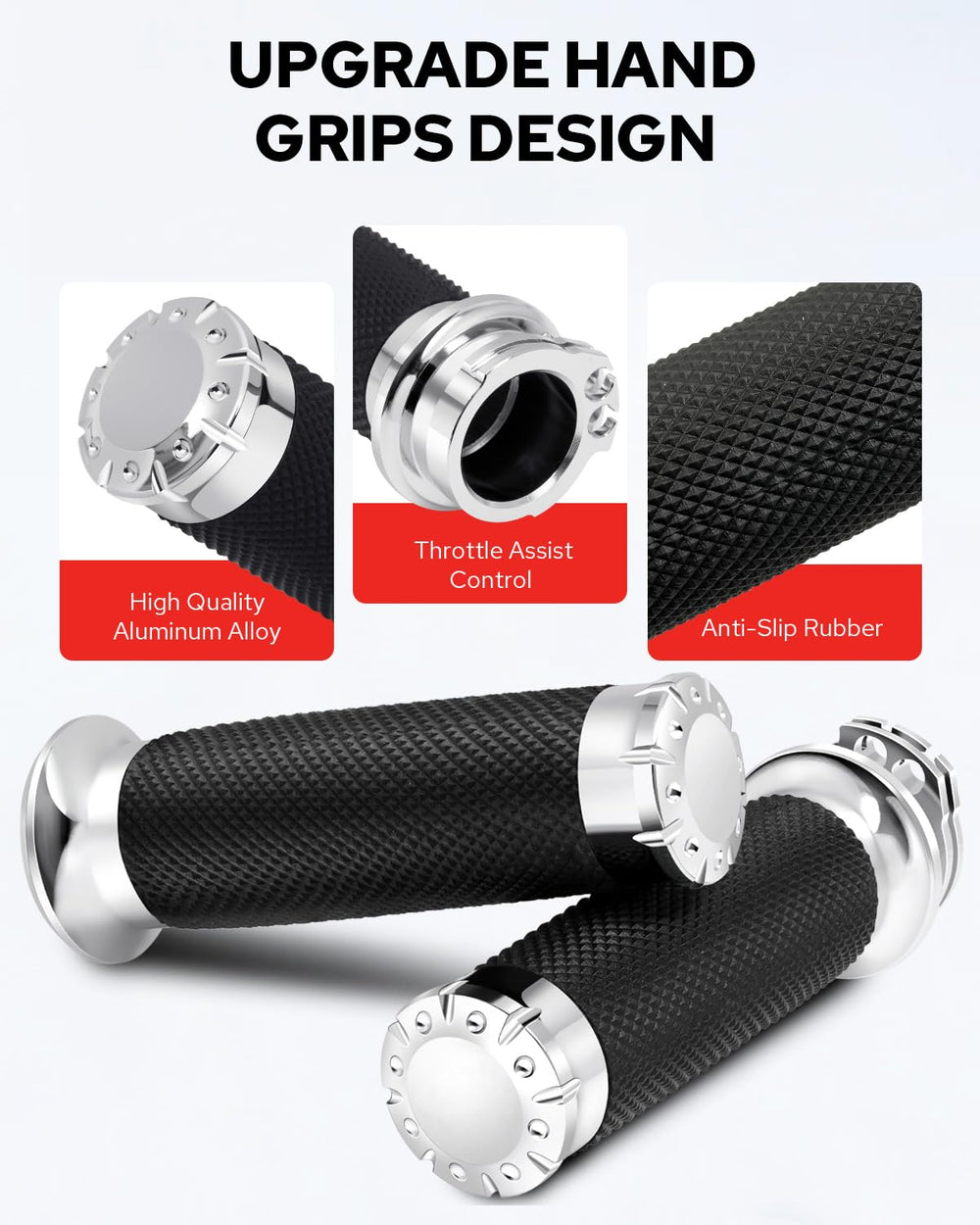 Benlari left clutch-side grip showing 5 inch length and ergonomic hold