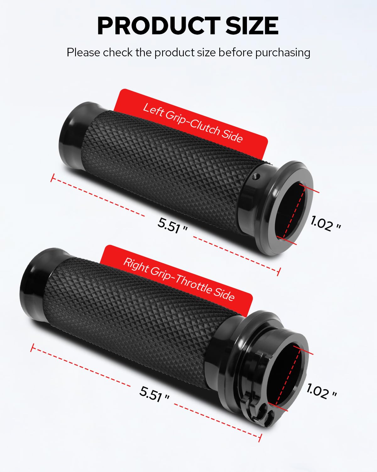 Benlari side profile showing grip length and ergonomic shaping benefit