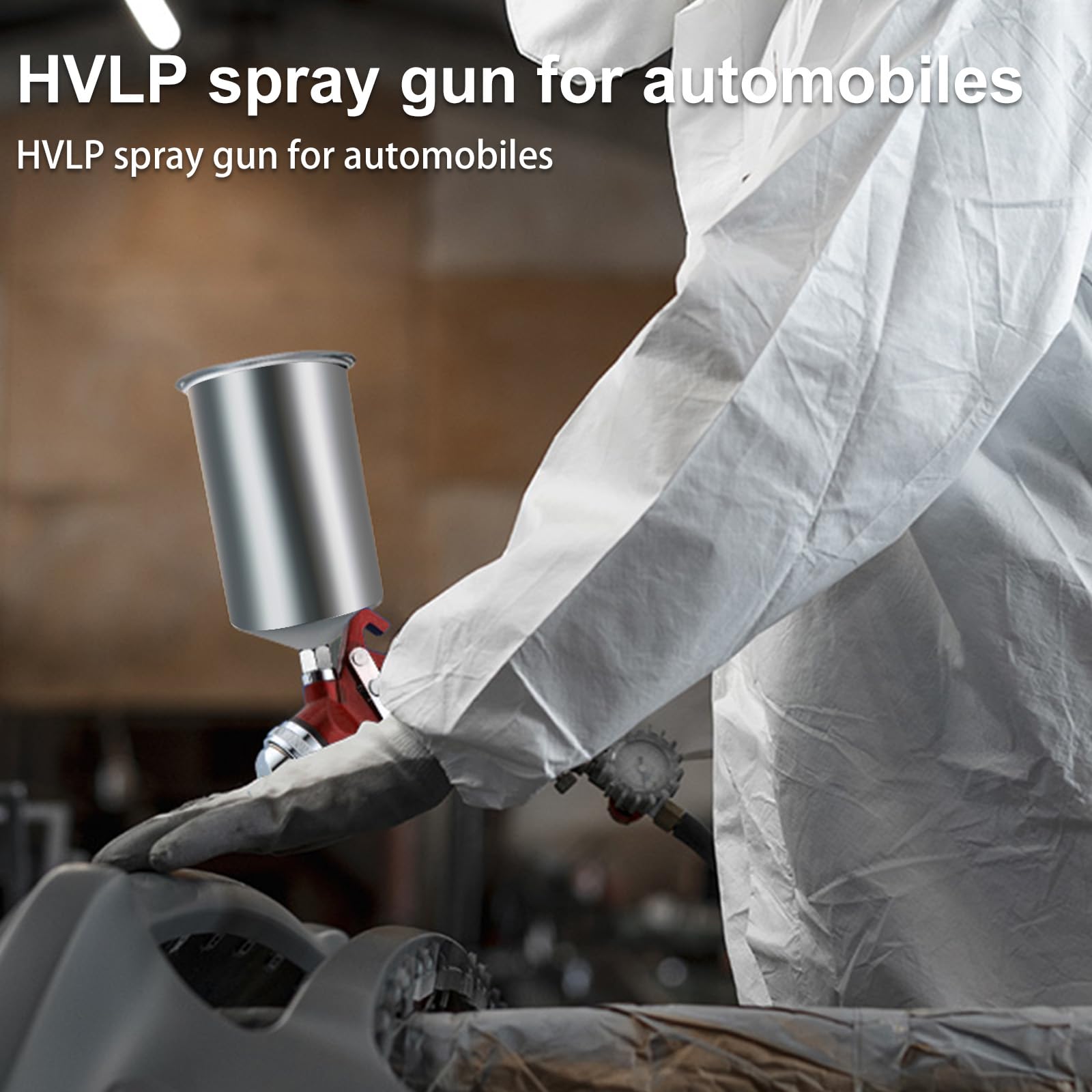 BENTOHKLE spraying a car door to show smooth coverage and professional finish