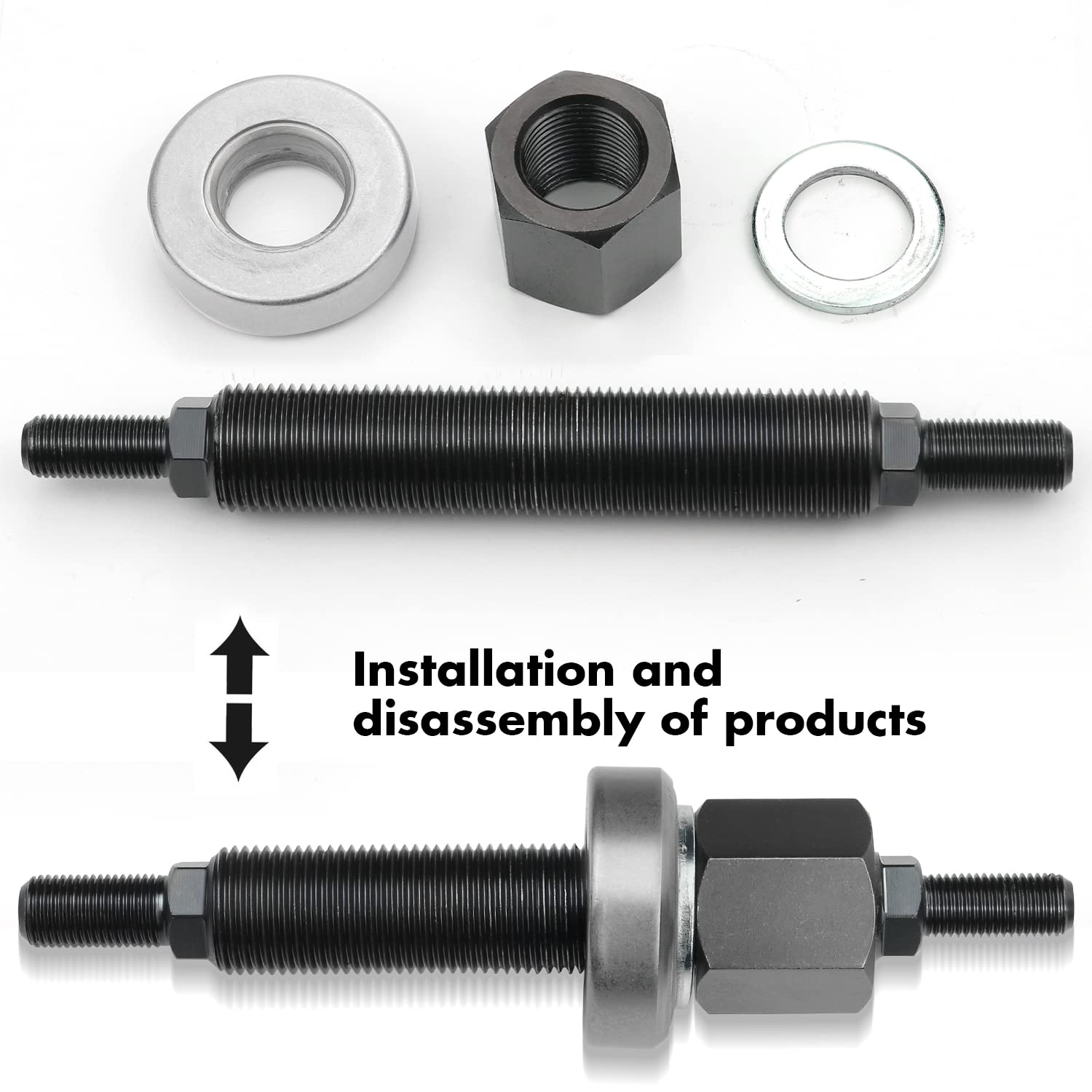 Bentolin thrust bearing and aluminum washer detail showing reduced friction benefit
