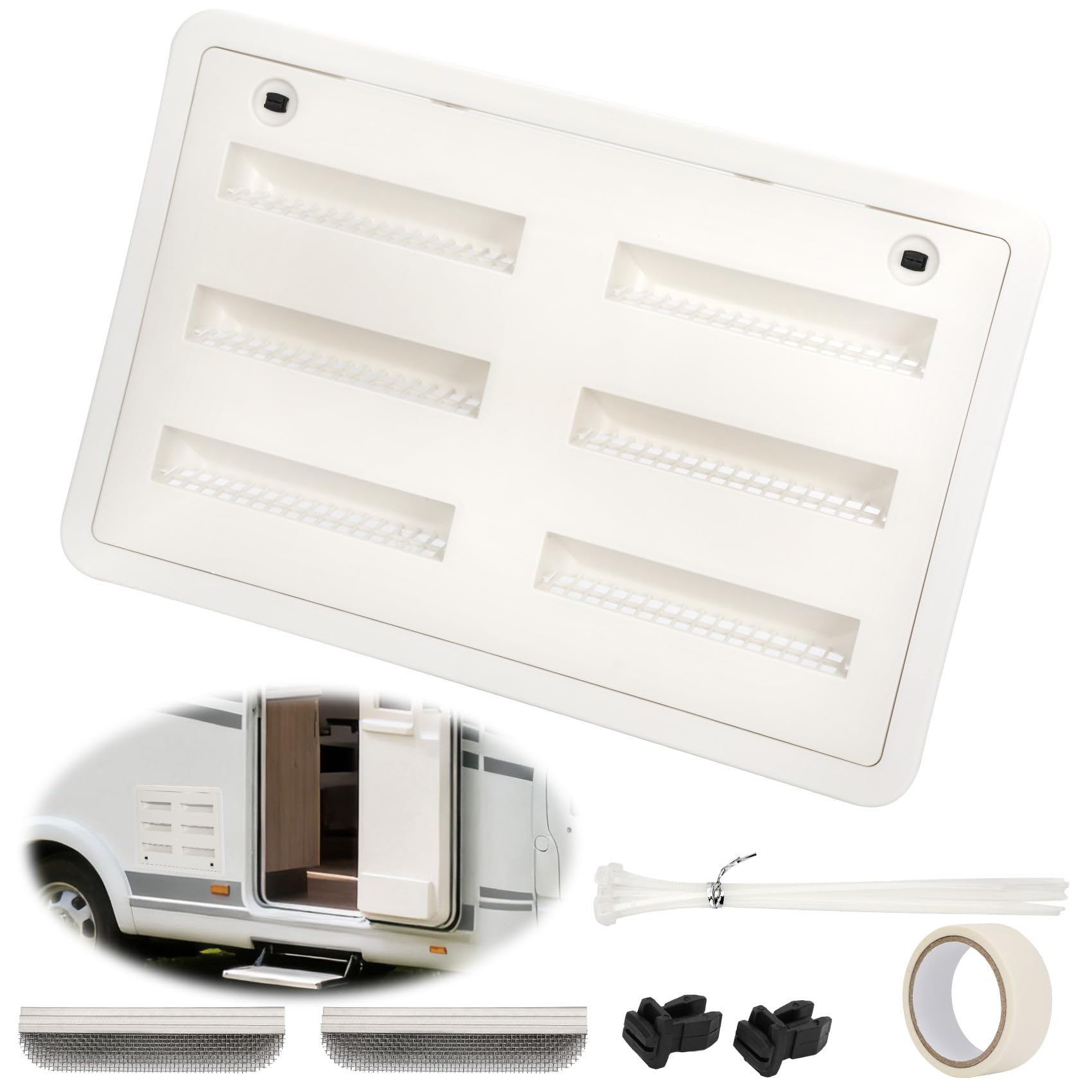 benut vent front view shows replacement fit and improved airflow