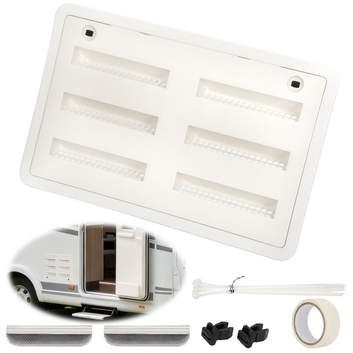 benut vent front view shows replacement fit and improved airflow