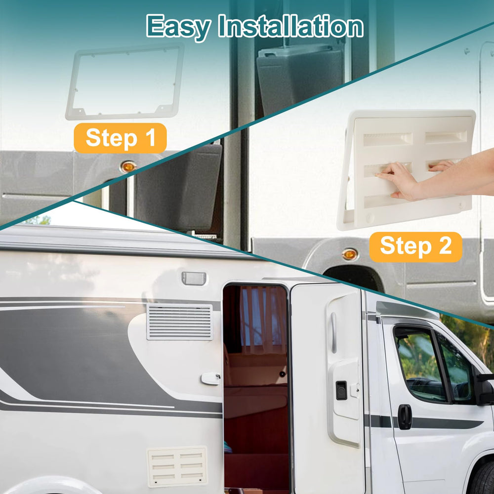 benut vent installed on RV side demonstrates proper ventilation benefit