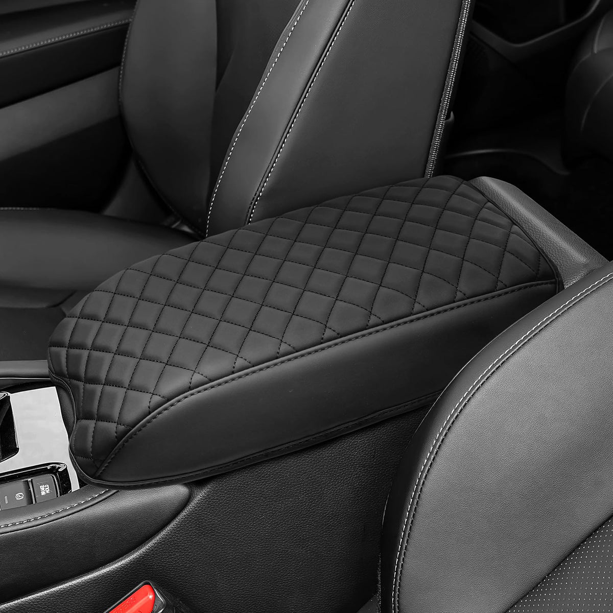 Bercicci front view of armrest cover showing precise fit and style benefit