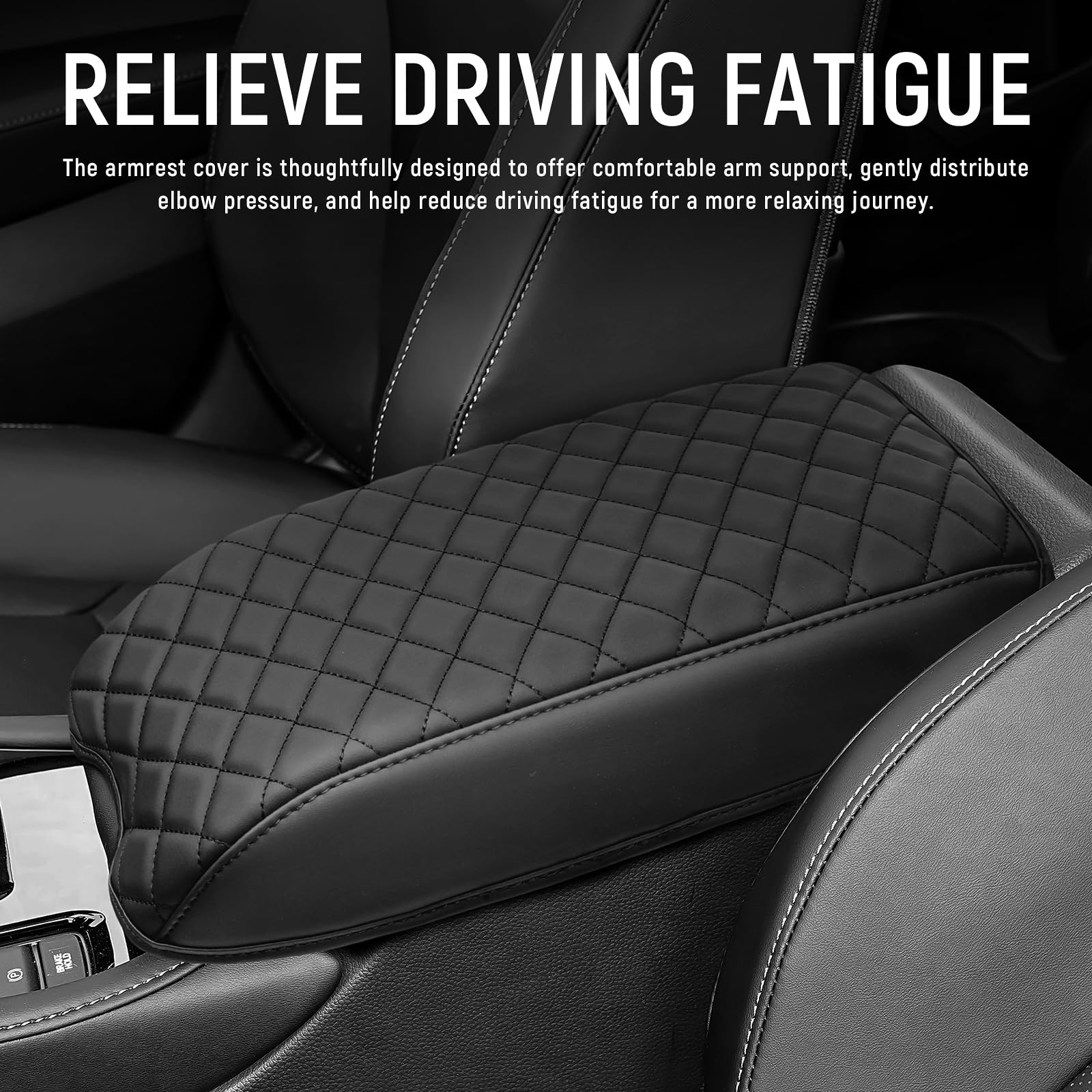 Bercicci in-use image with driver resting arm to show added comfort benefit