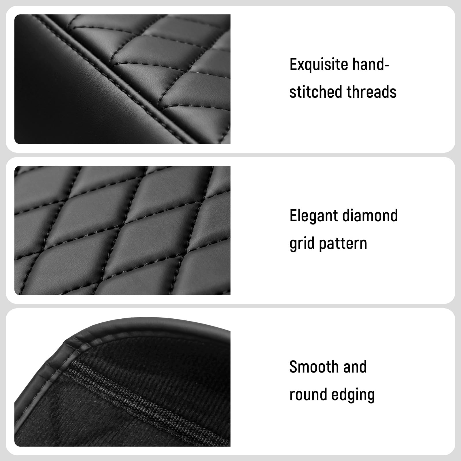 Bercicci leather grain texture close-up highlighting easy-clean benefit