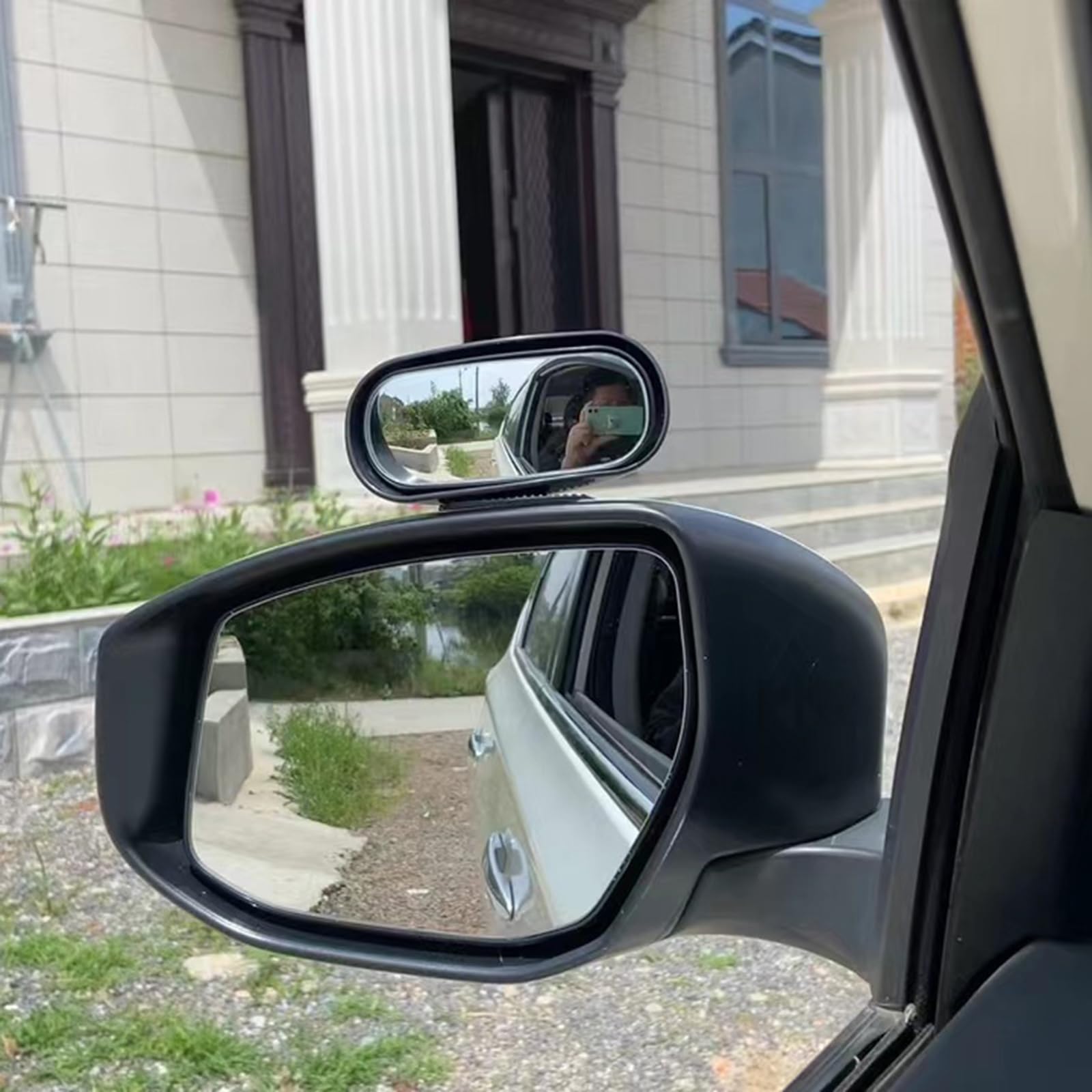 Berfi Life mirrors visible while driving showing improved lane-change confidence benefit