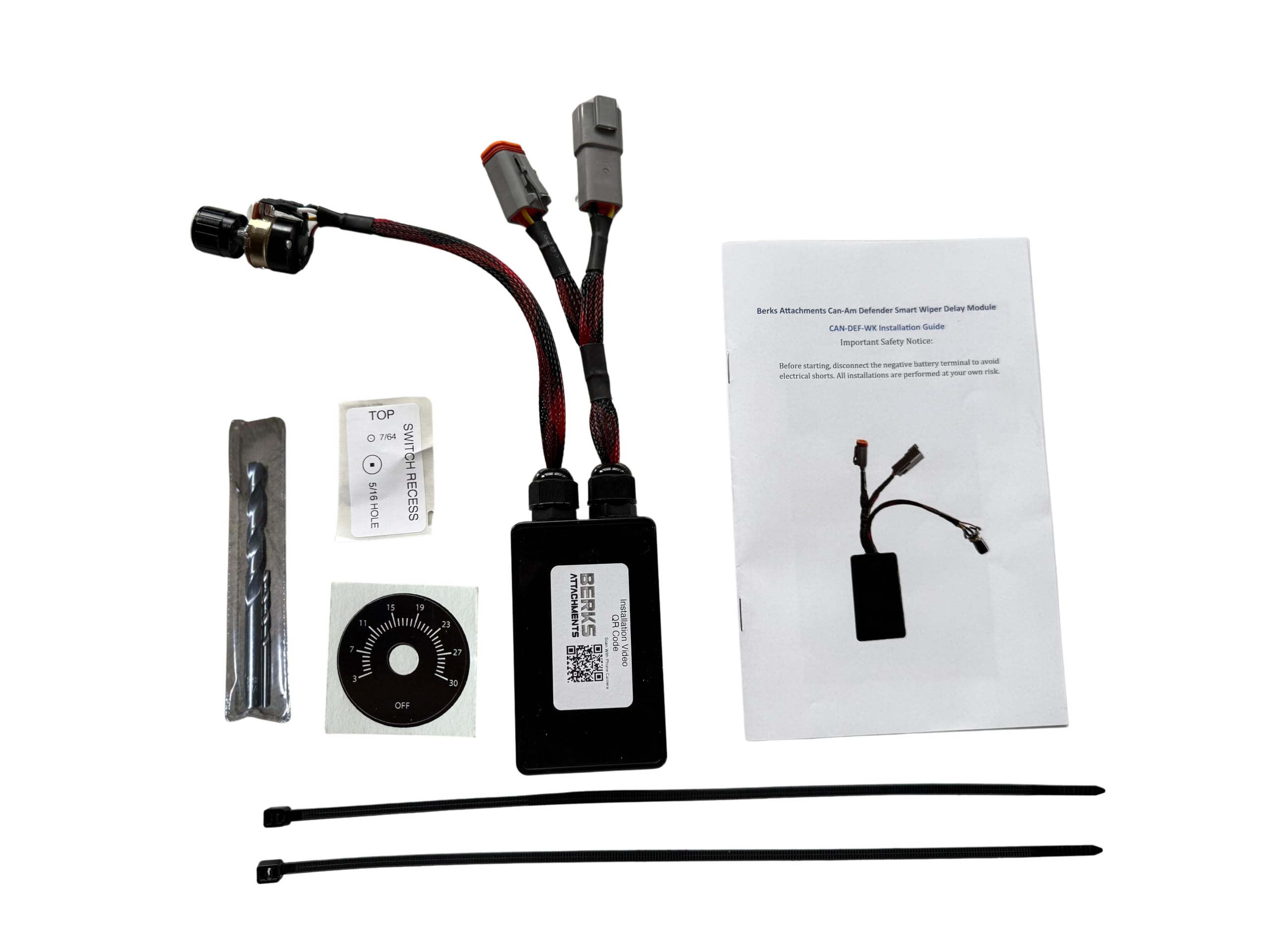 Berks Attachments front view of weatherproof delay module showing compact design and durability