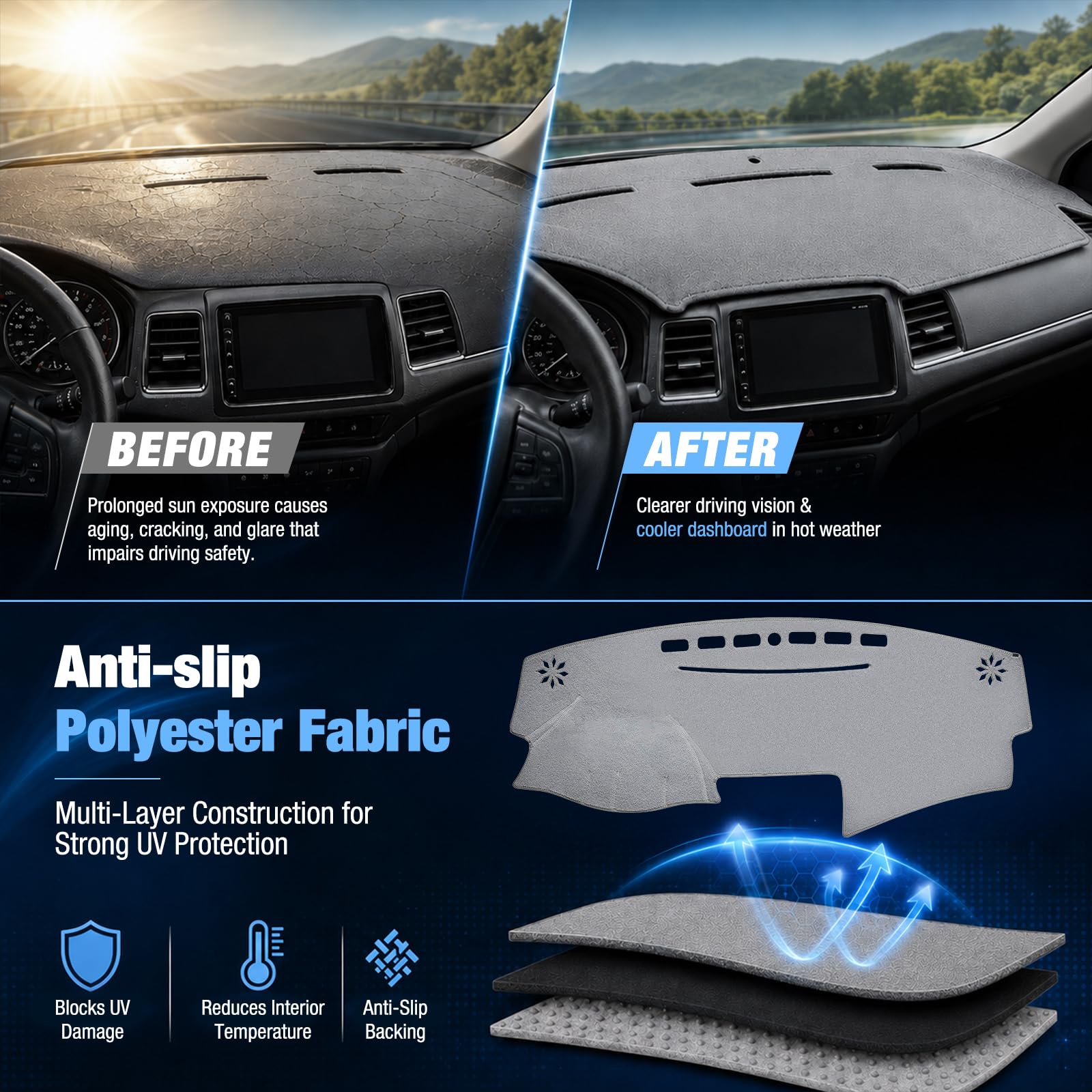 BERKSYDE vent cutouts aligned keeps airflow unobstructed
