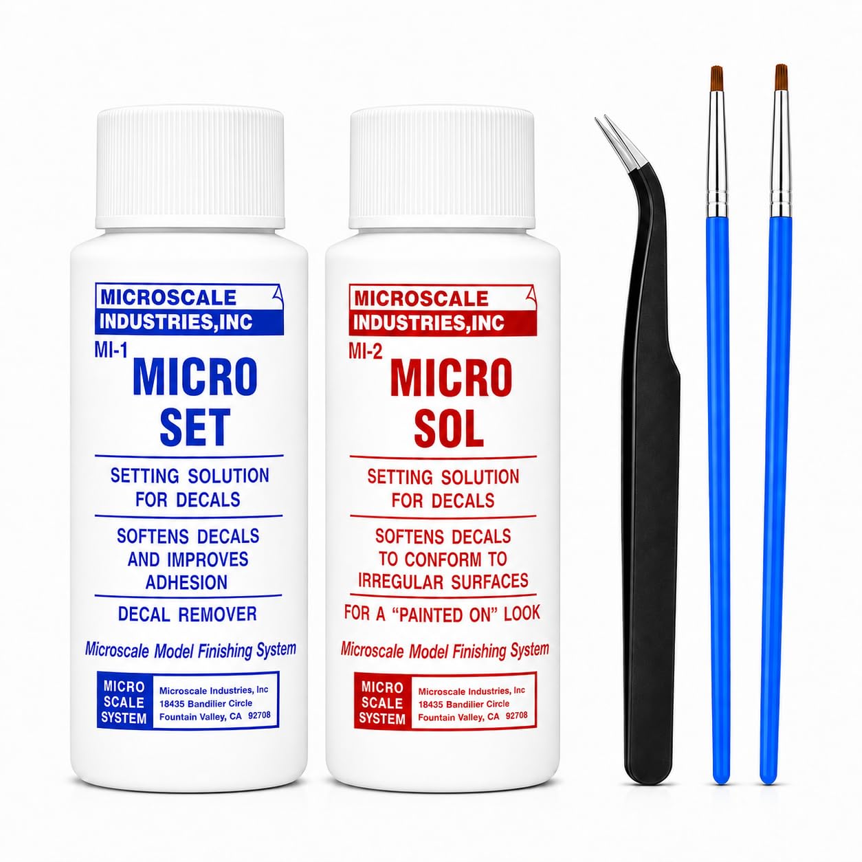 Besecou front label showing both Micro Set and Micro Sol, ensures proper product selection