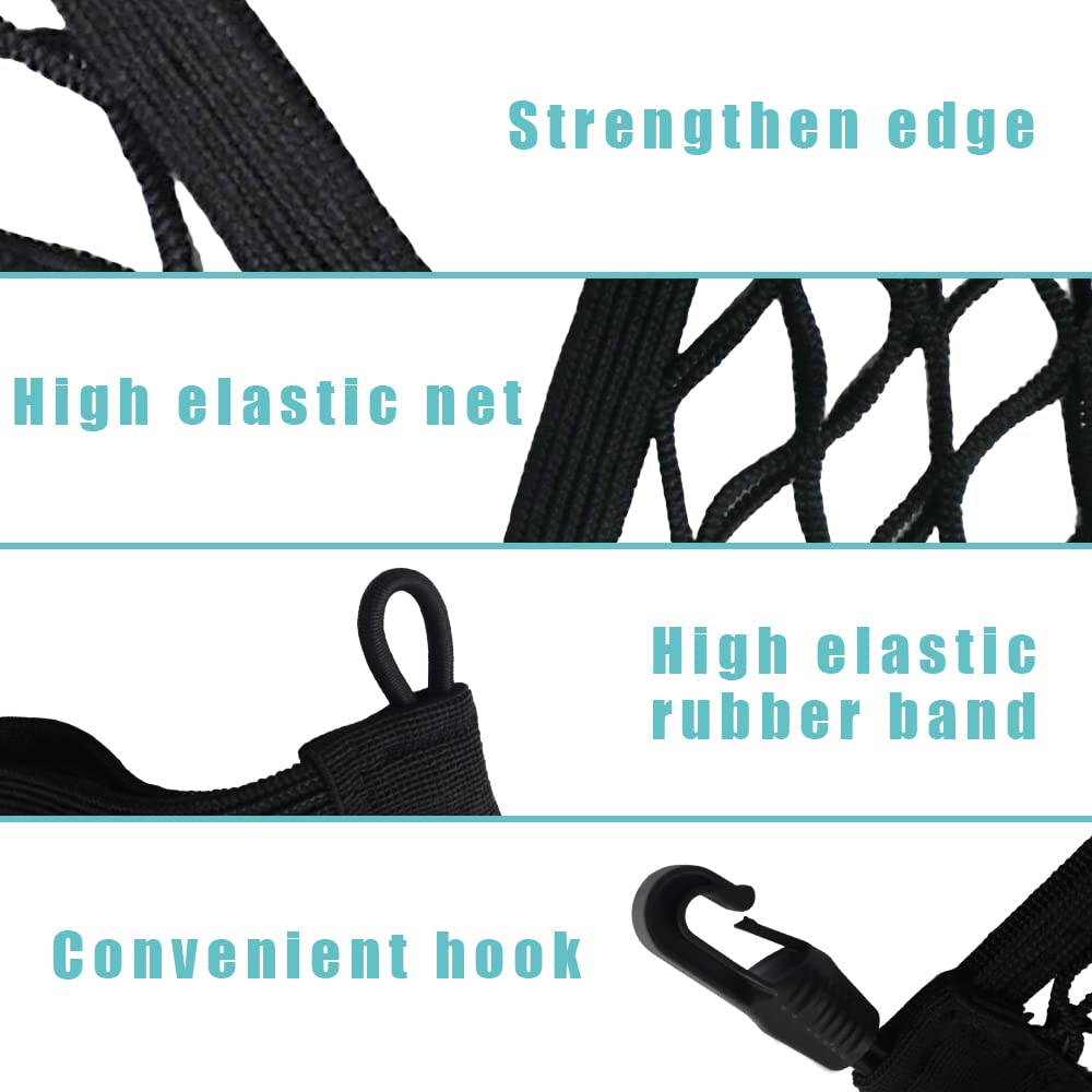 BestEvMod cargo net clipped to factory anchors for secure attachment