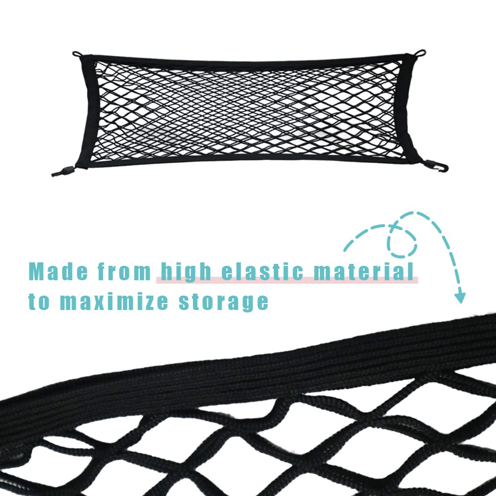 BestEvMod cargo net beside a hand to show compact size and capacity