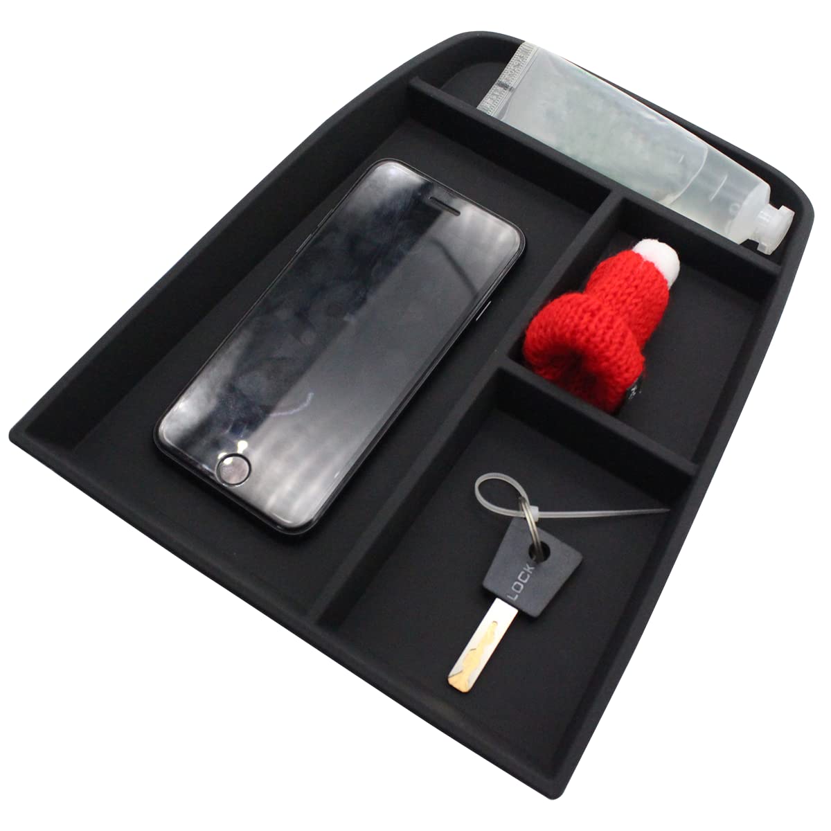 BestEvMod in use with keys and cable showing clutter-free console benefit