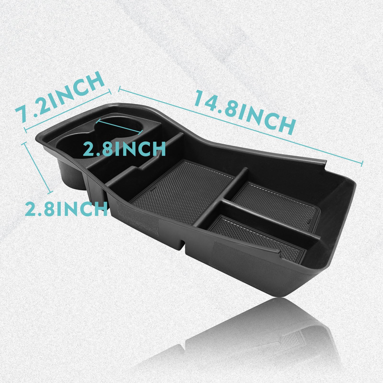 BestEvMod installed in Kia EV9 lower console showing neat organization
