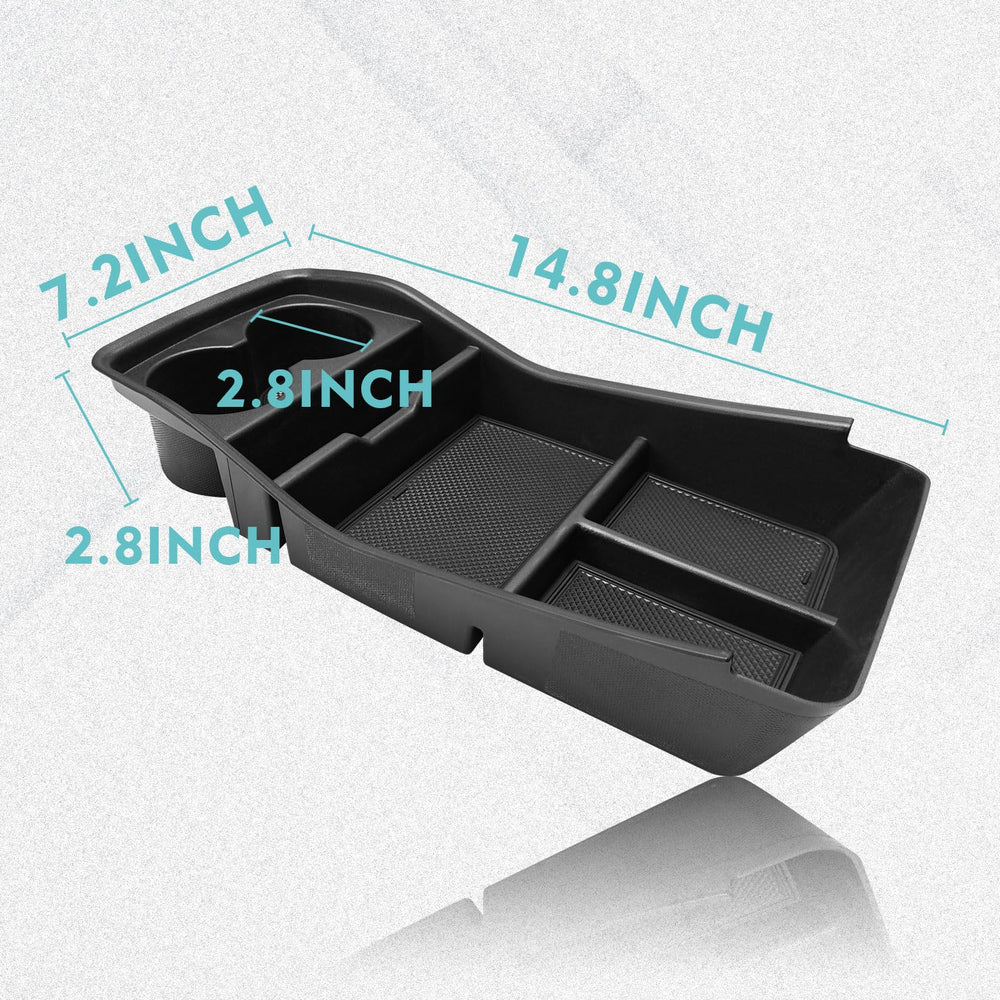 BestEvMod installed in Kia EV9 lower console showing neat organization