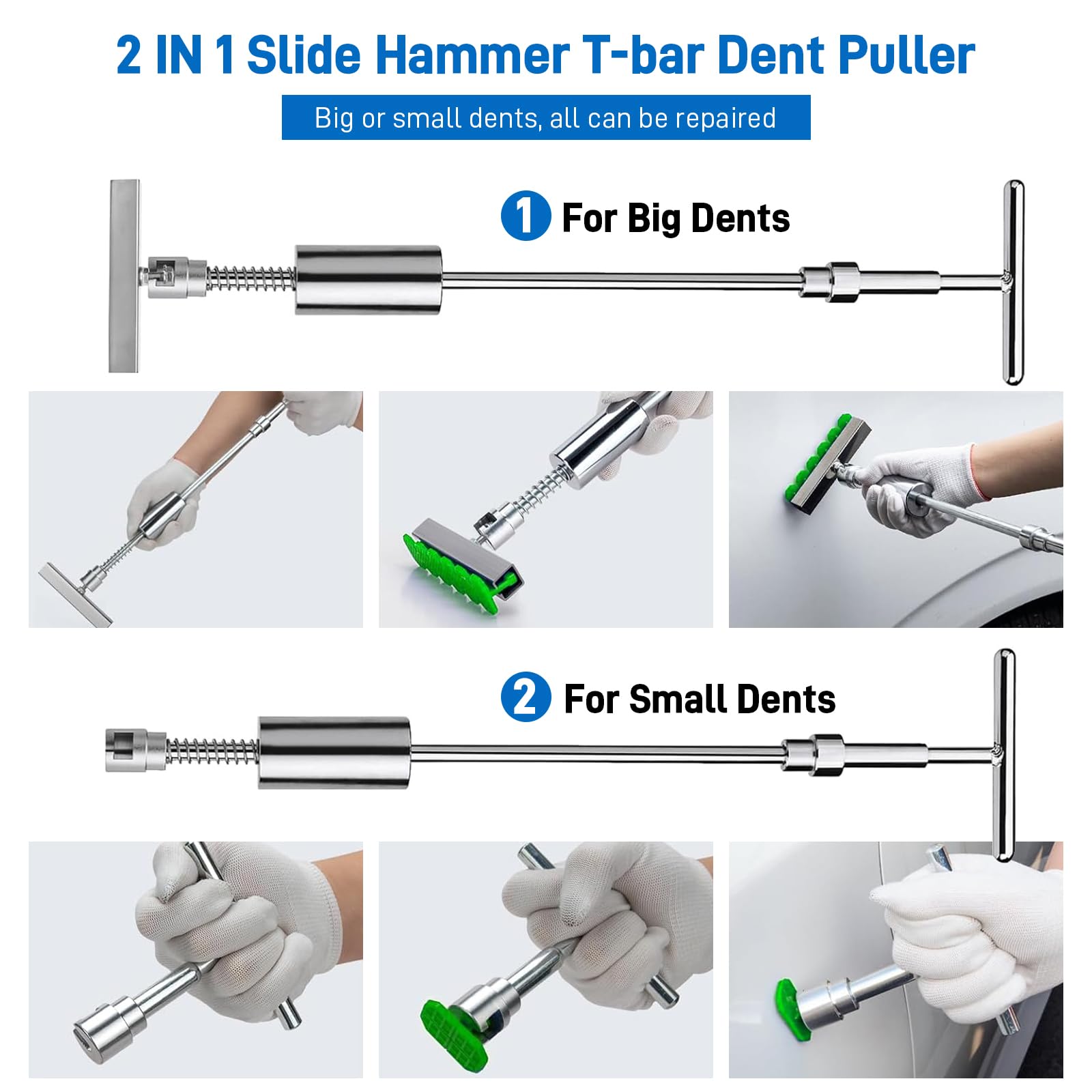 BESTGLOAL slide hammer and T-bar offering strong controlled pulls