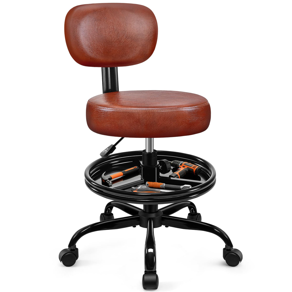 BestGlory front profile showing chair and wheels for easy mobility