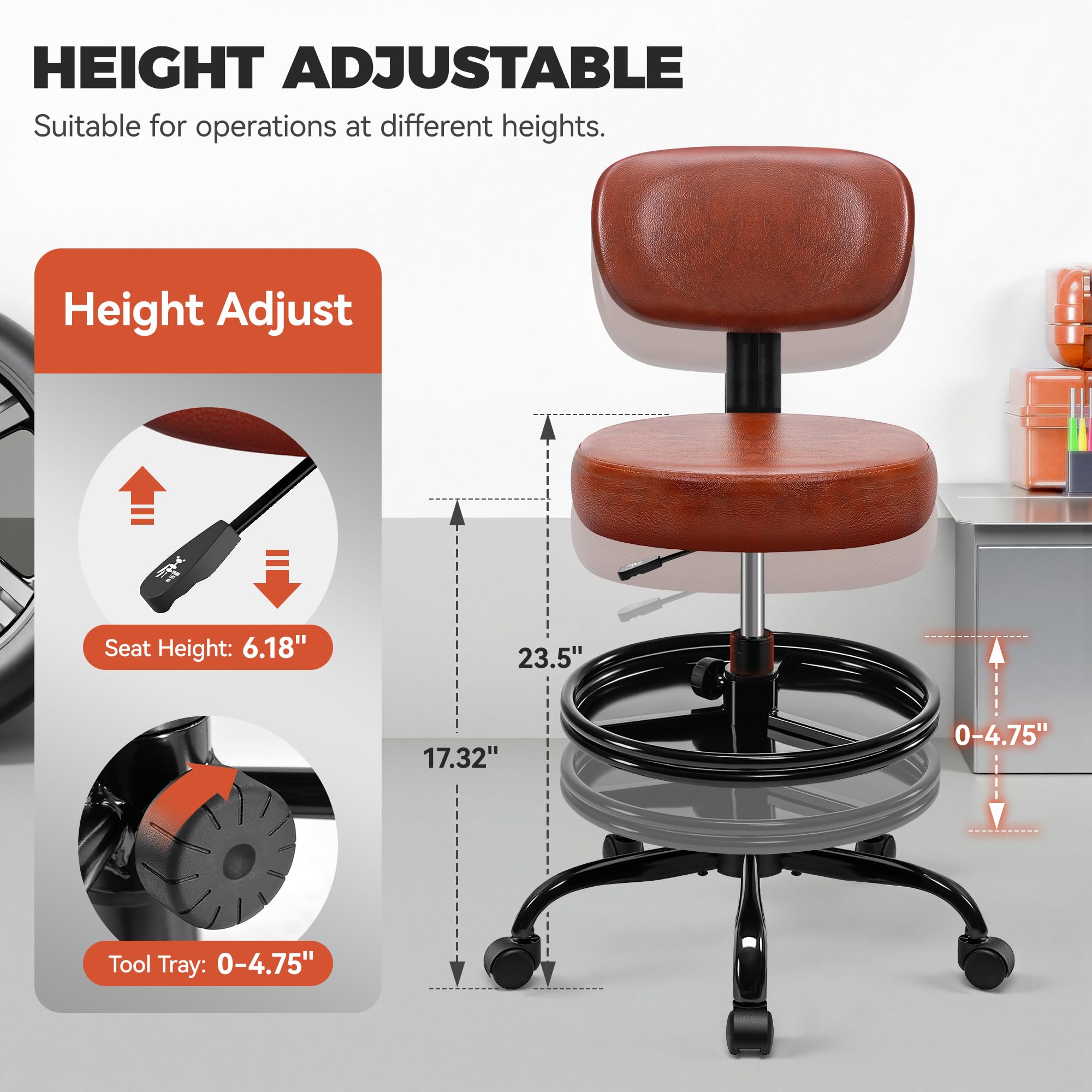 BestGlory padded seat and lumbar backrest providing ergonomic support