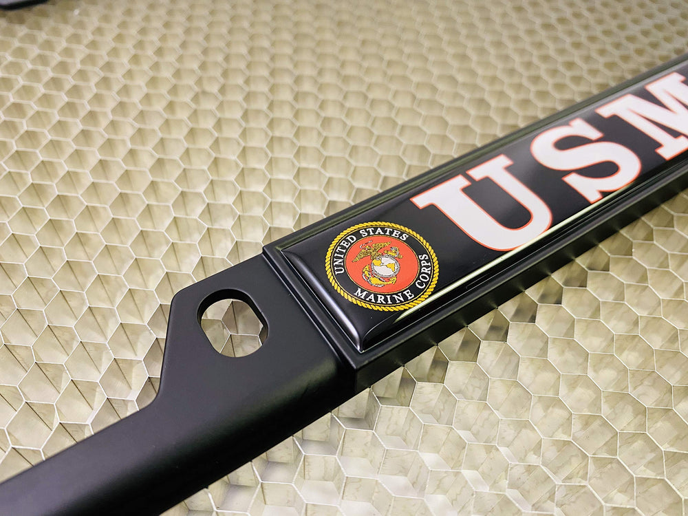 BestLicensePlateFrames USMC decorative screw caps included for finished appearance