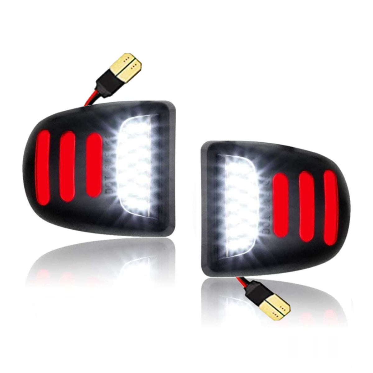 Bestview front assembly showing white LEDs and red accent for upgraded visibility