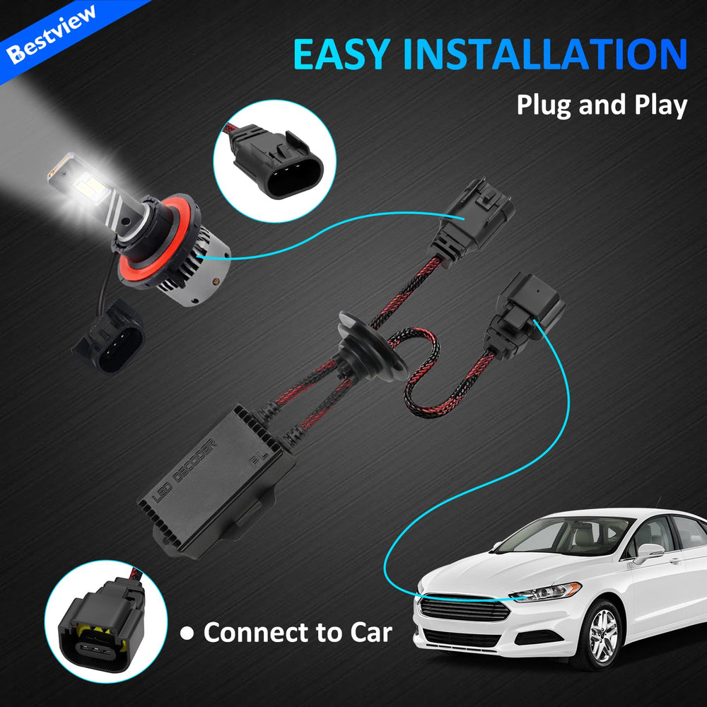 Bestview H13 plug connection detail demonstrating secure plug-and-play fit