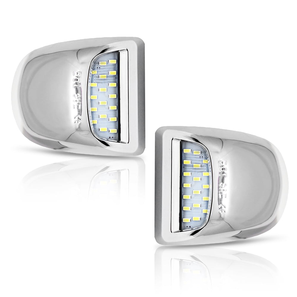 Bestview front view showing chrome housing and LED array benefit improved visibility