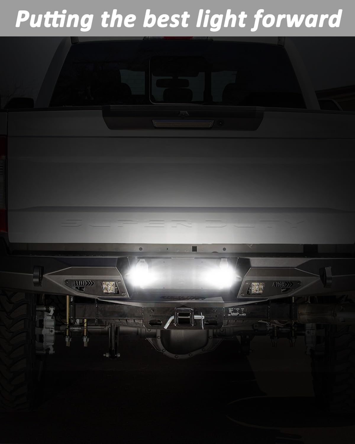 Bestview in a lifestyle shot on truck back highlighting improved safety benefit