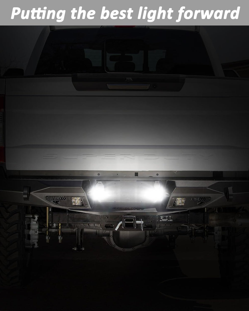 Bestview in a lifestyle shot on truck back highlighting improved safety benefit