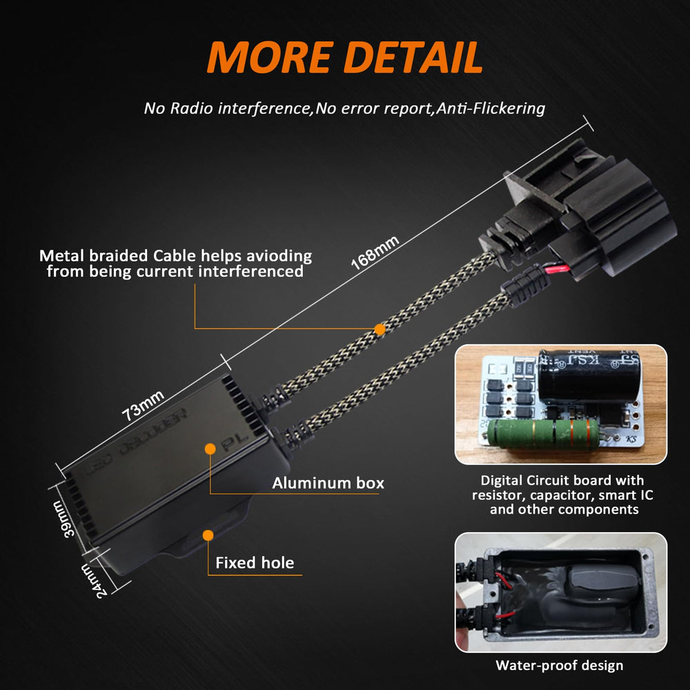 Bestview detailed braided wiring and connectors reducing interference for stable signal