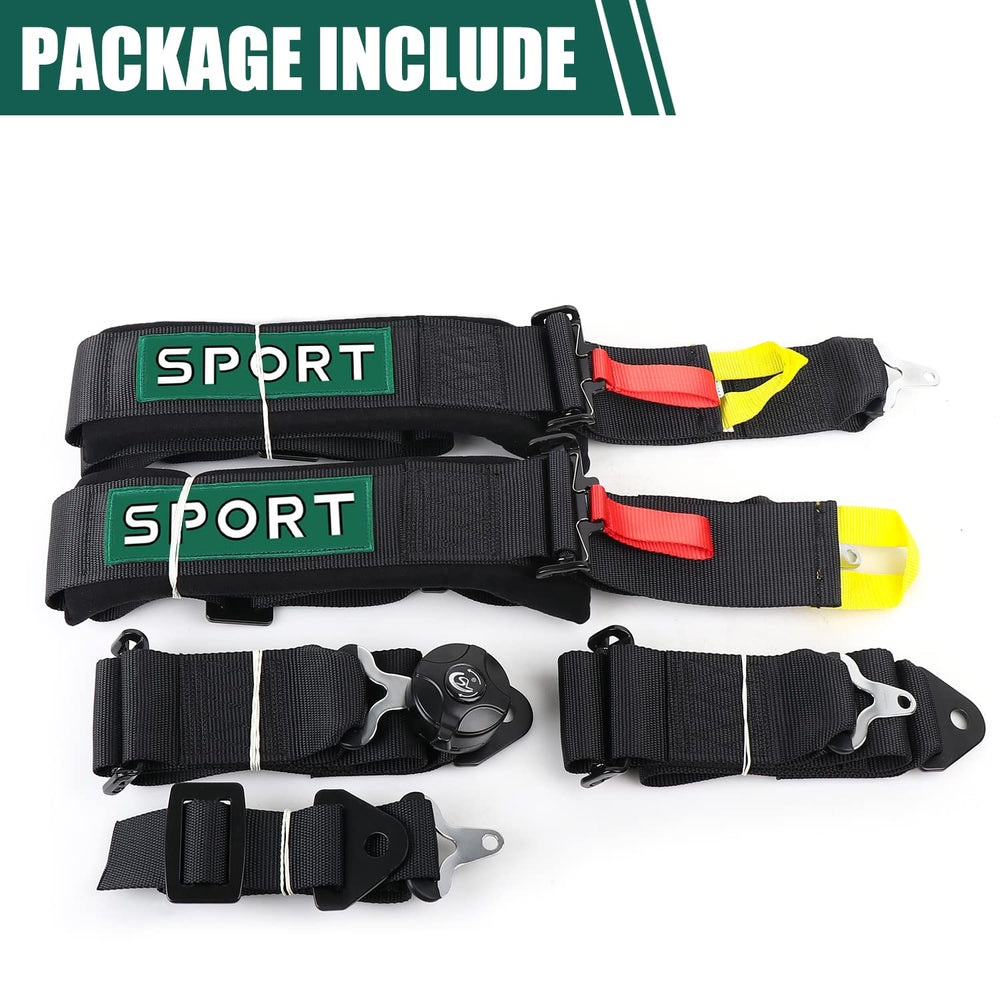 BESTZHEYU harness mounted in racing seat illustrating real-world fit and support