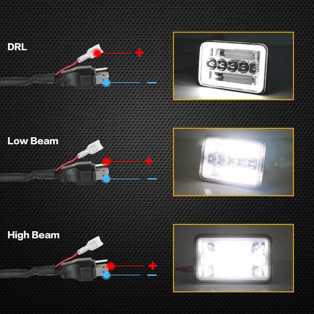 BESTZHEYU headlight next to ruler showing compact size benefit