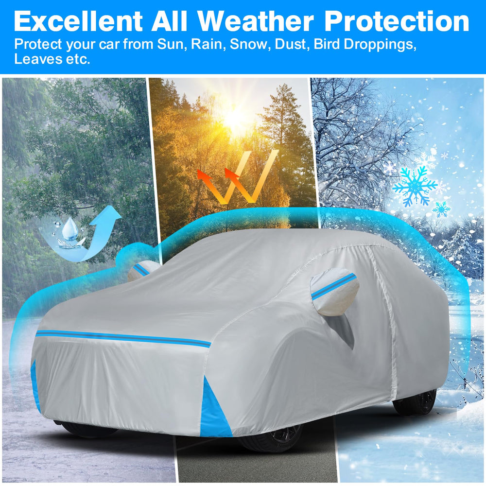 BETERNY folded cover and storage bag compact for trunk storage and travel