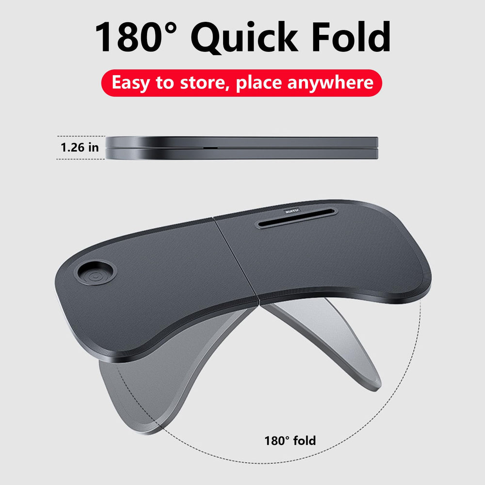 Betherioa tray desk support bracket detail showing secure attachment benefit