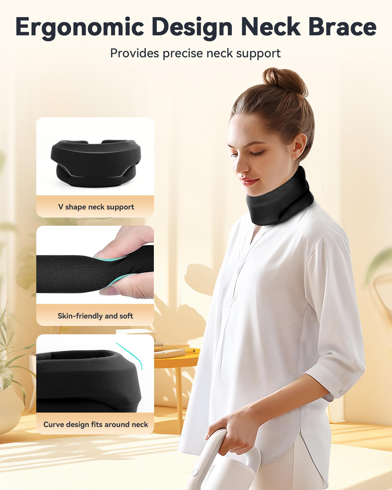 BETOVIN in use on seated person illustrating portable warmth
