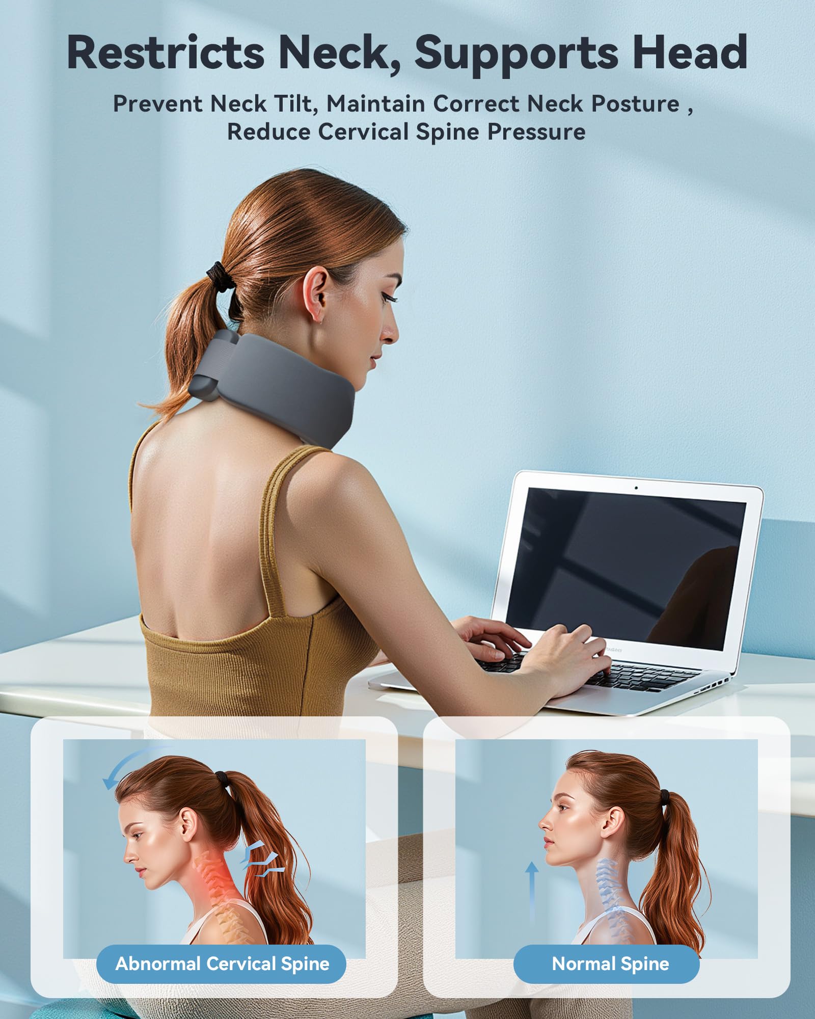 BETOVIN inner PP panels detail providing firm lightweight cervical support