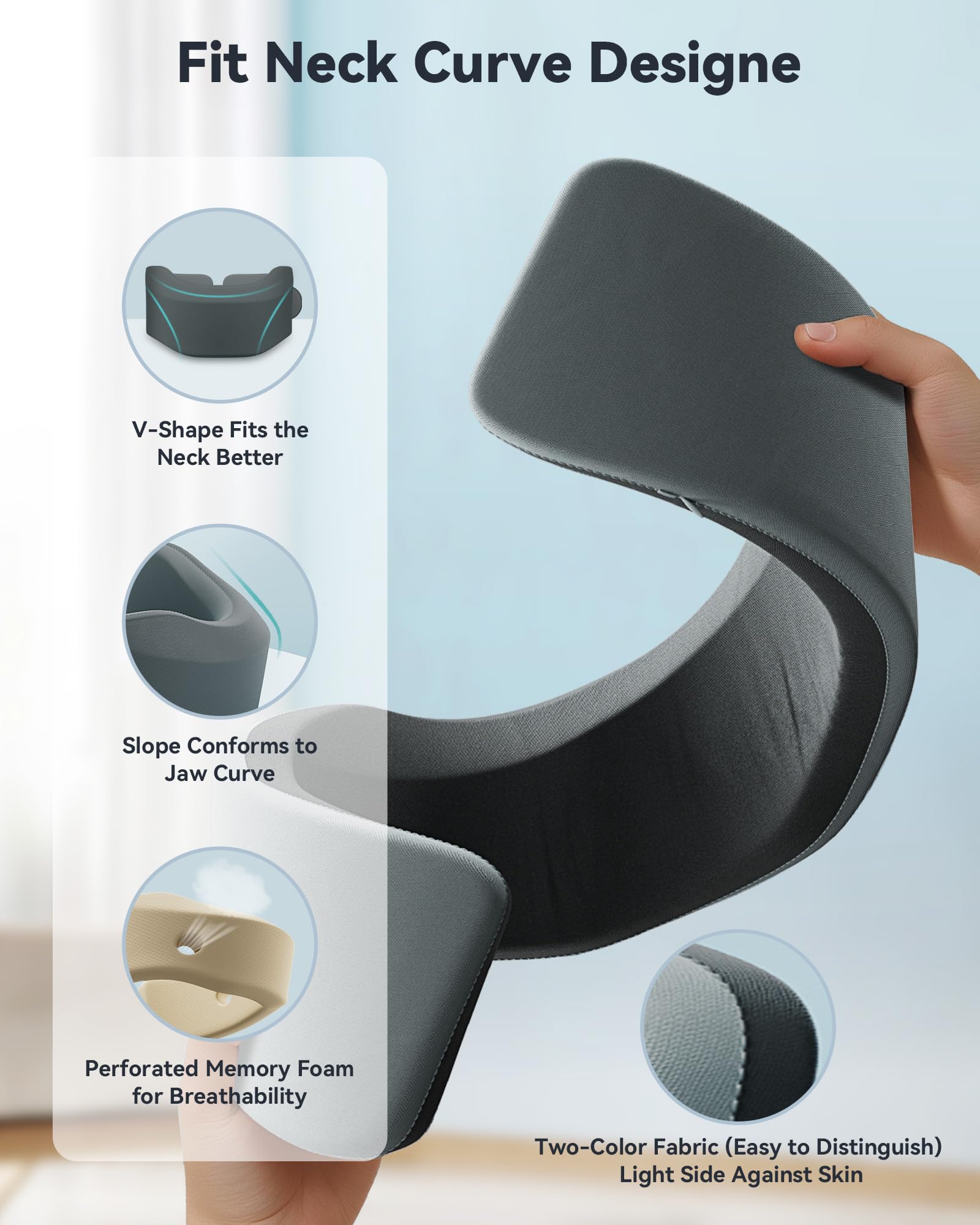 BETOVIN Velcro adjustment detail for personalized secure non-pulling fit