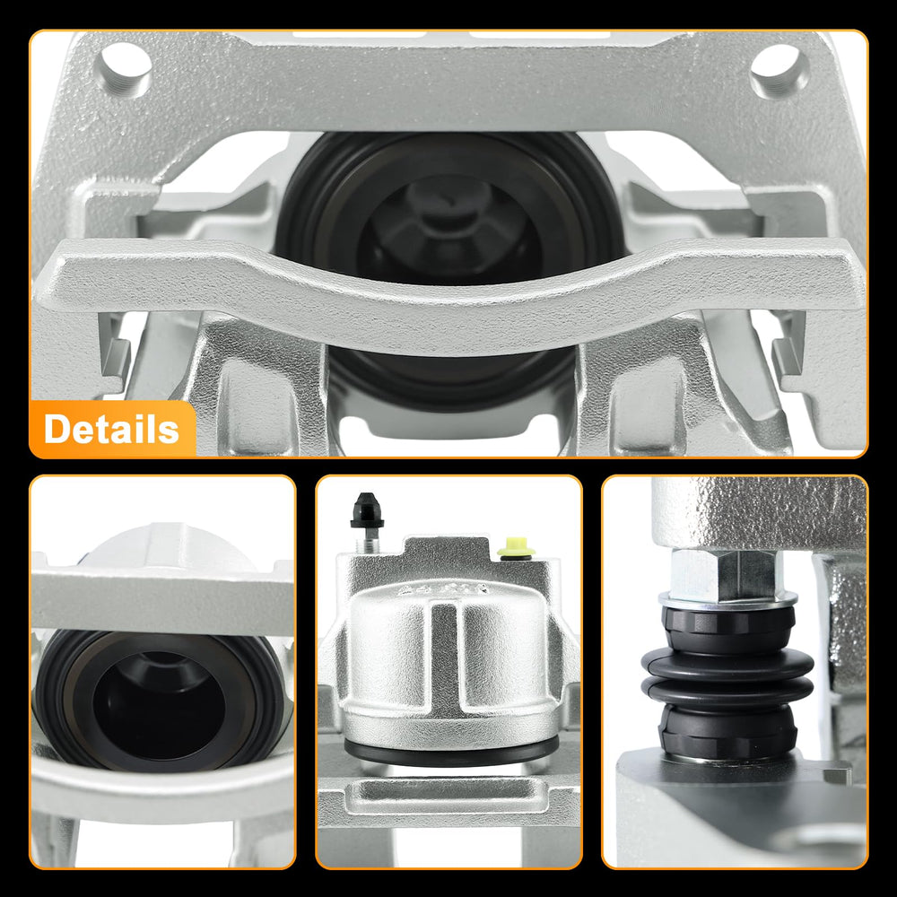 Betthand caliper piston seal close-up demonstrating leak-resistant design