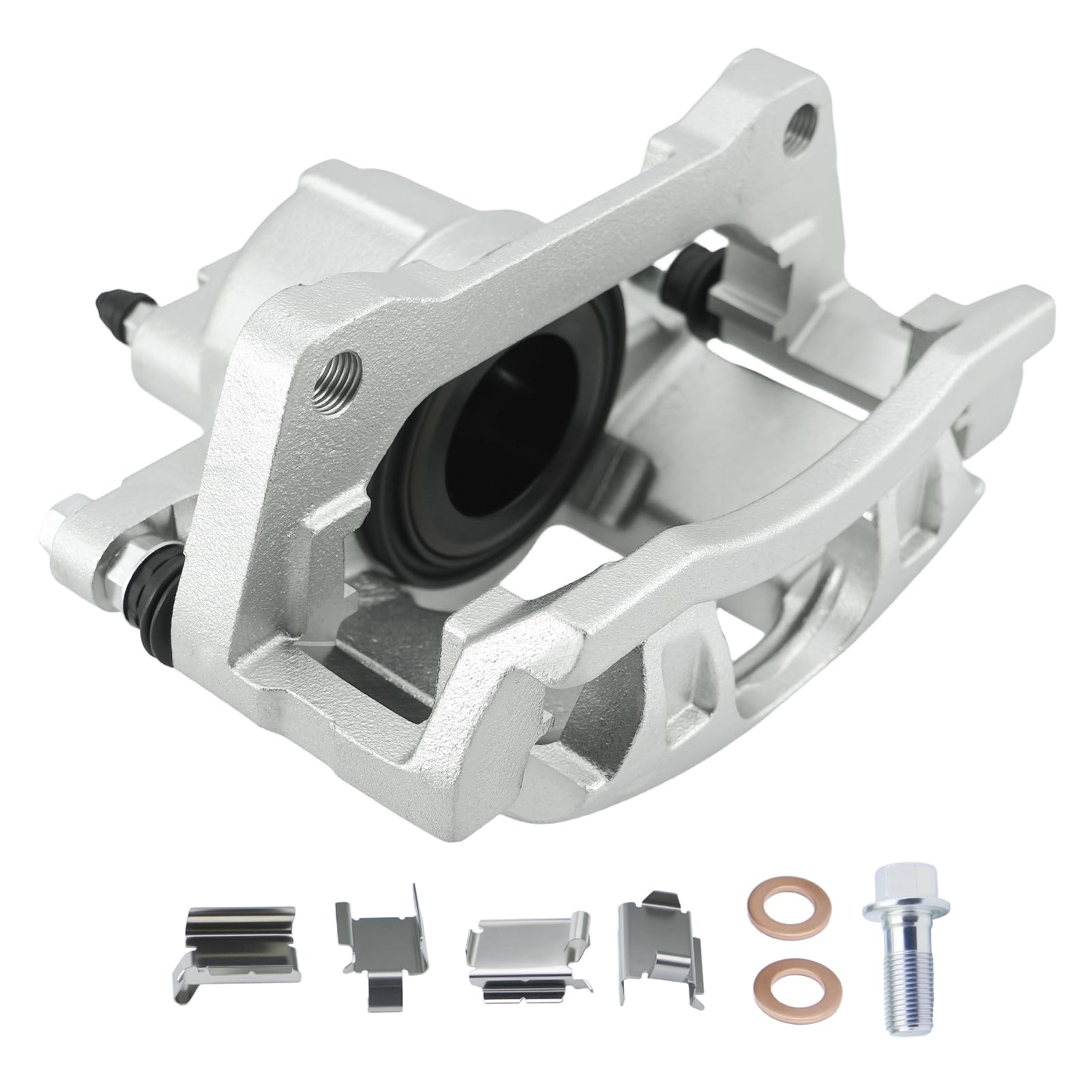 Betthand caliper hardware kit contents with all bolts and washers included