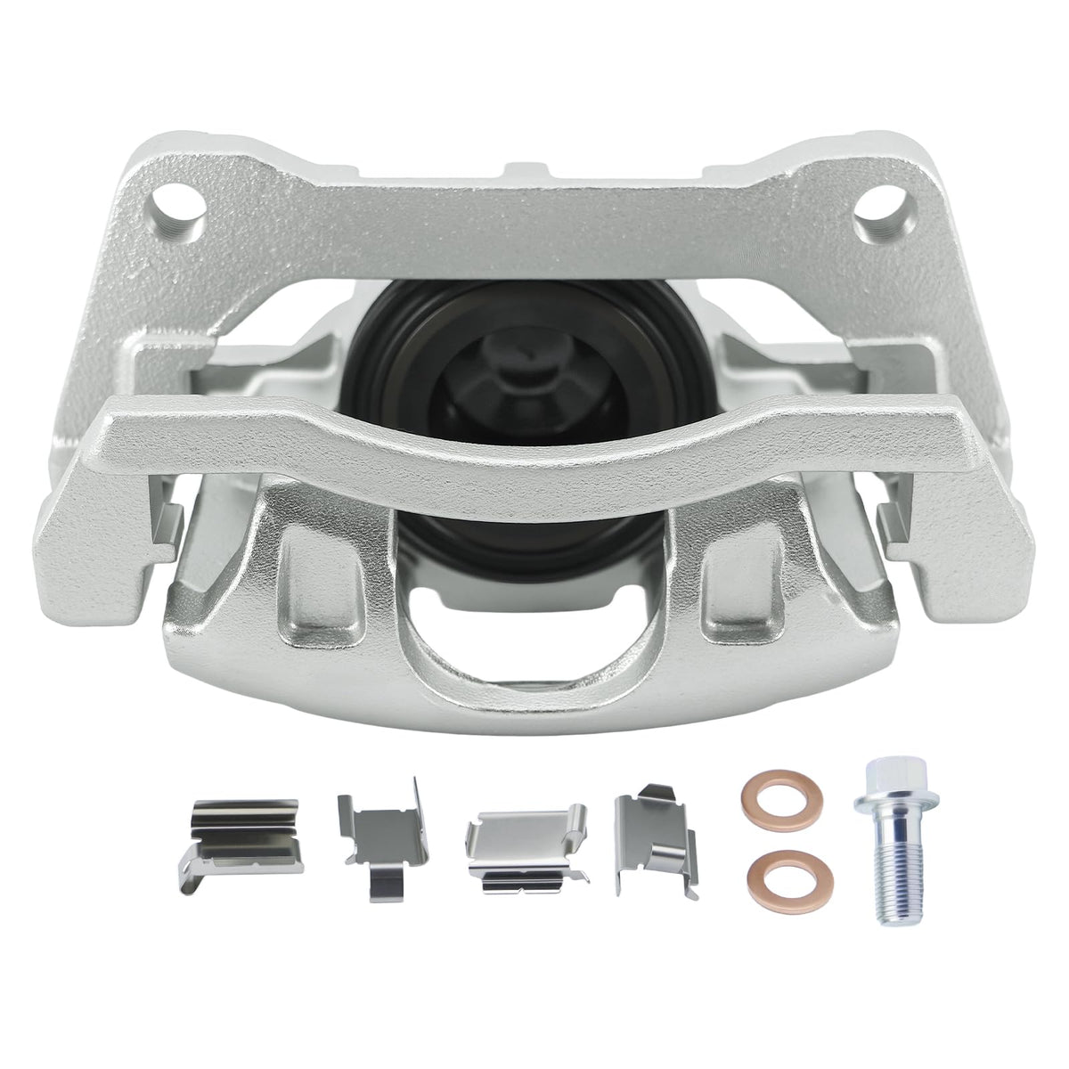 Betthand front-right caliper front view showing mounting and fitment ease