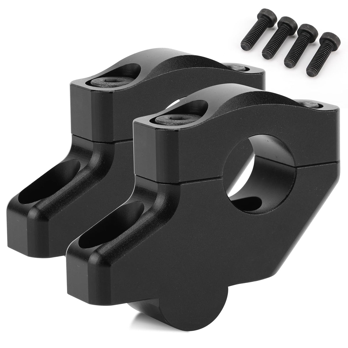 beyisi front view riser clamps showing fit and clean finish for improved ergonomics